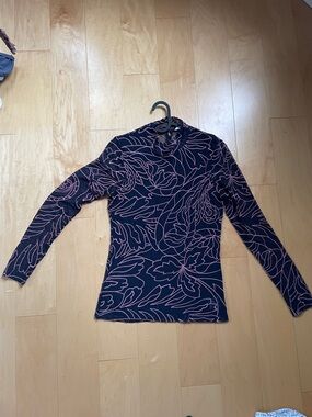 Johnny Was Jade Mesh Mock Neck Top